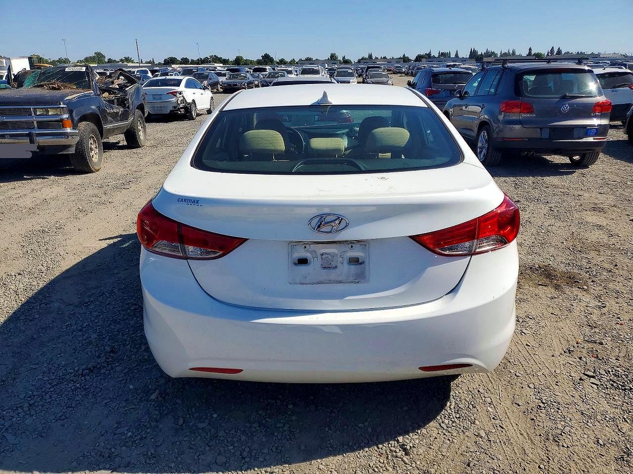 2013 Hyundai Elantra Gls Белый vin: 5NPDH4AEXDH314503