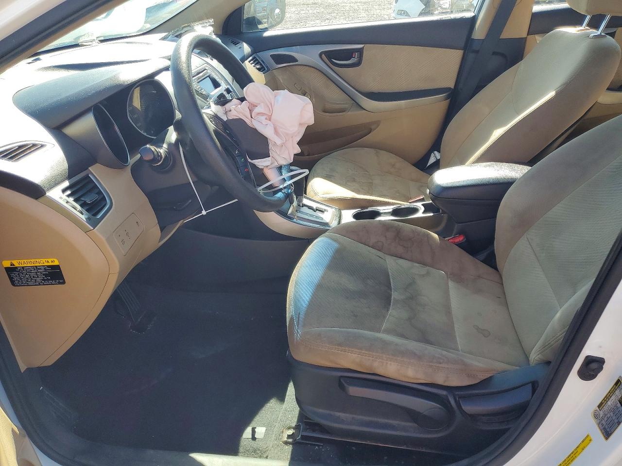 2013 Hyundai Elantra Gls Белый vin: 5NPDH4AEXDH314503