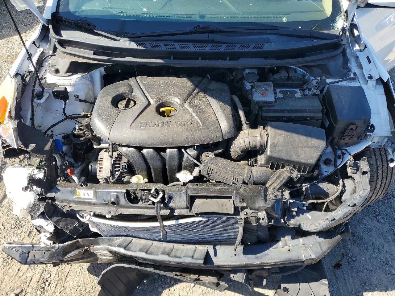 2013 Hyundai Elantra Gls Белый vin: 5NPDH4AEXDH314503