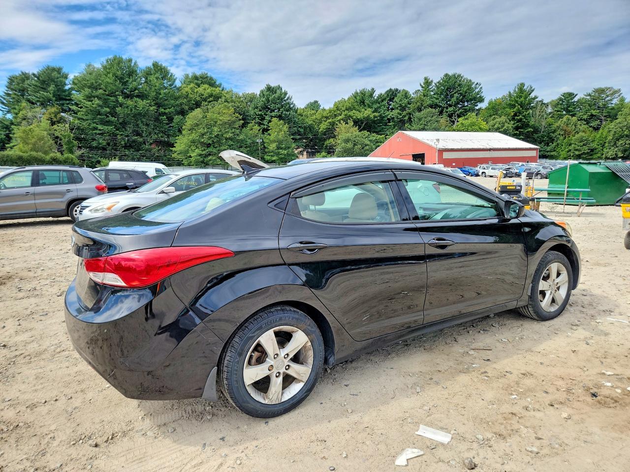 2013 Hyundai Elantra Gls Black vin: 5NPDH4AEXDH314811