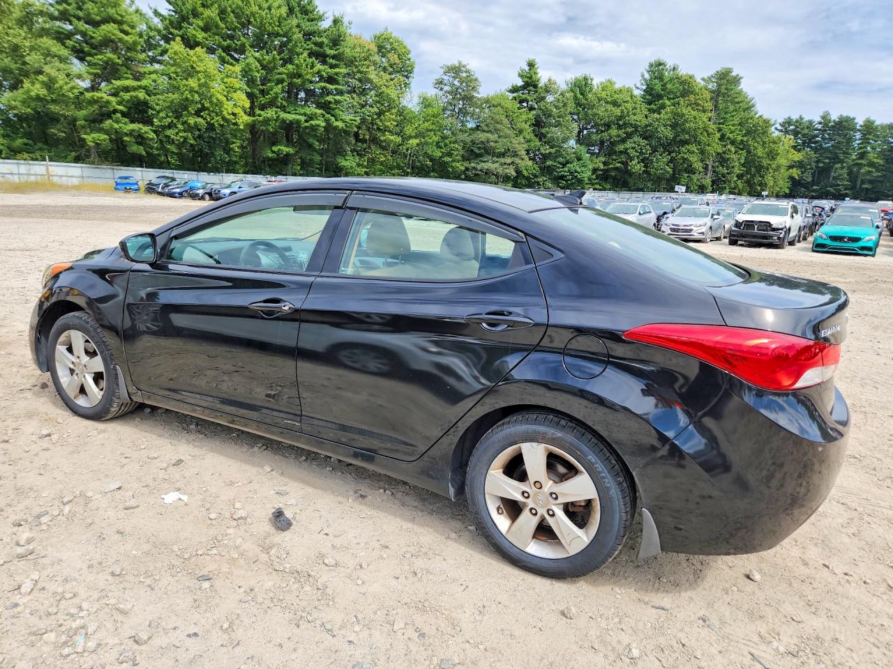 2013 Hyundai Elantra Gls Black vin: 5NPDH4AEXDH314811