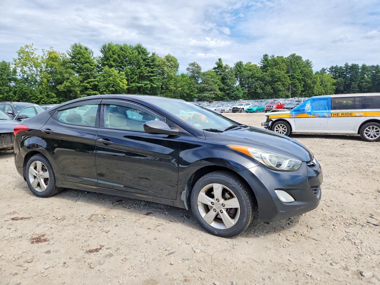 2013 Hyundai Elantra Gls Black vin: 5NPDH4AEXDH314811