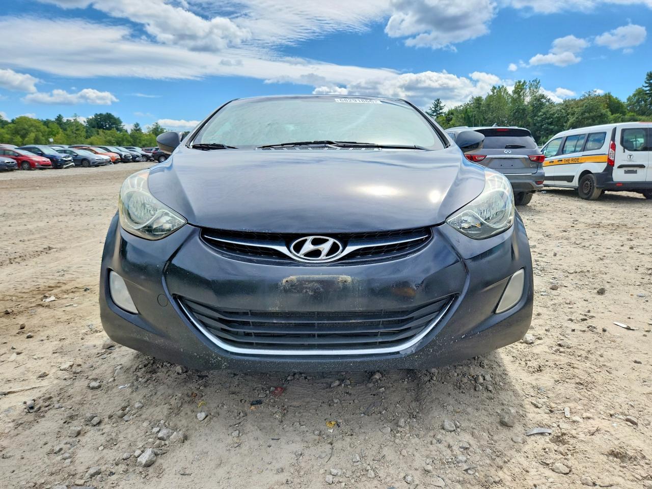 2013 Hyundai Elantra Gls Black vin: 5NPDH4AEXDH314811