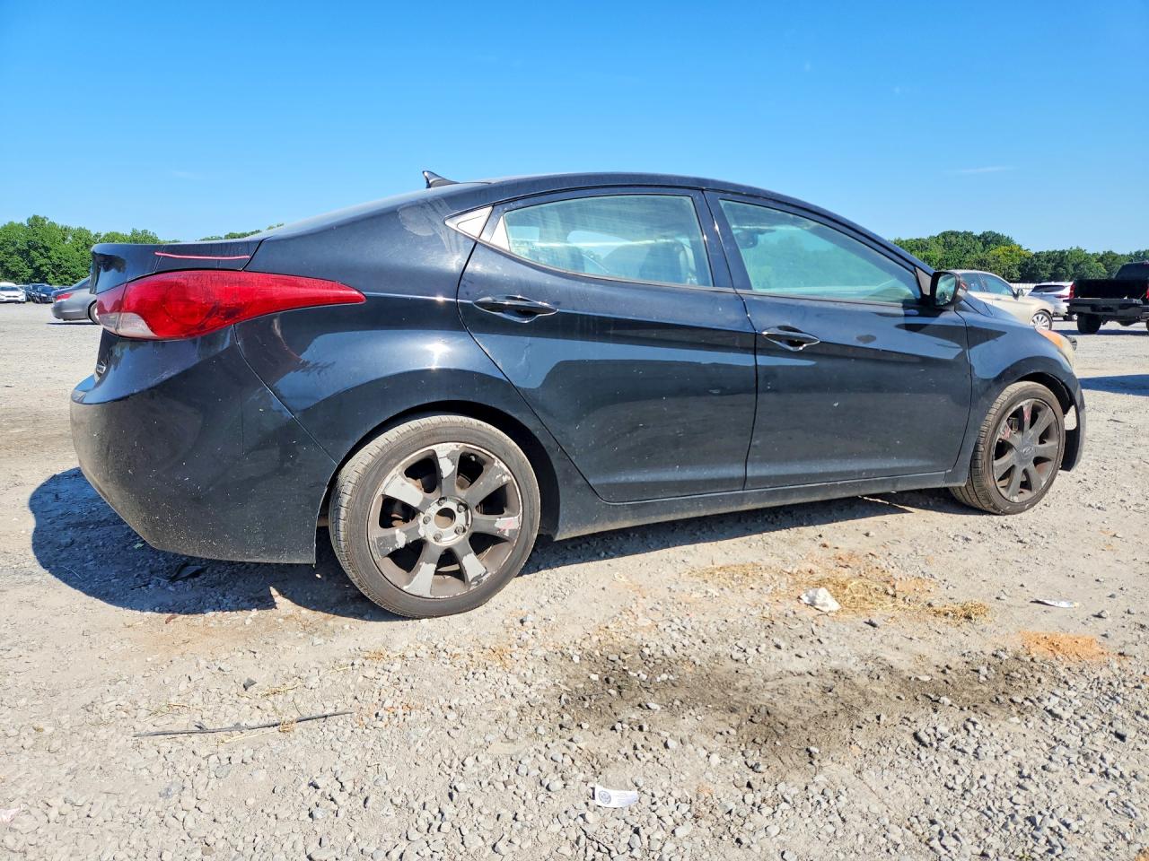 2013 Hyundai Elantra Limited Black vin: 5NPDH4AEXDH315893