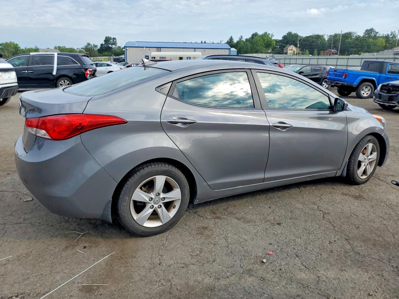 2013 Hyundai Elantra Gls Gray vin: 5NPDH4AEXDH317028