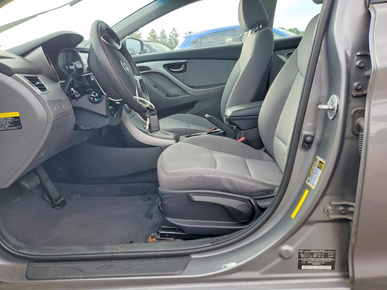 2013 Hyundai Elantra Gls Gray vin: 5NPDH4AEXDH317028