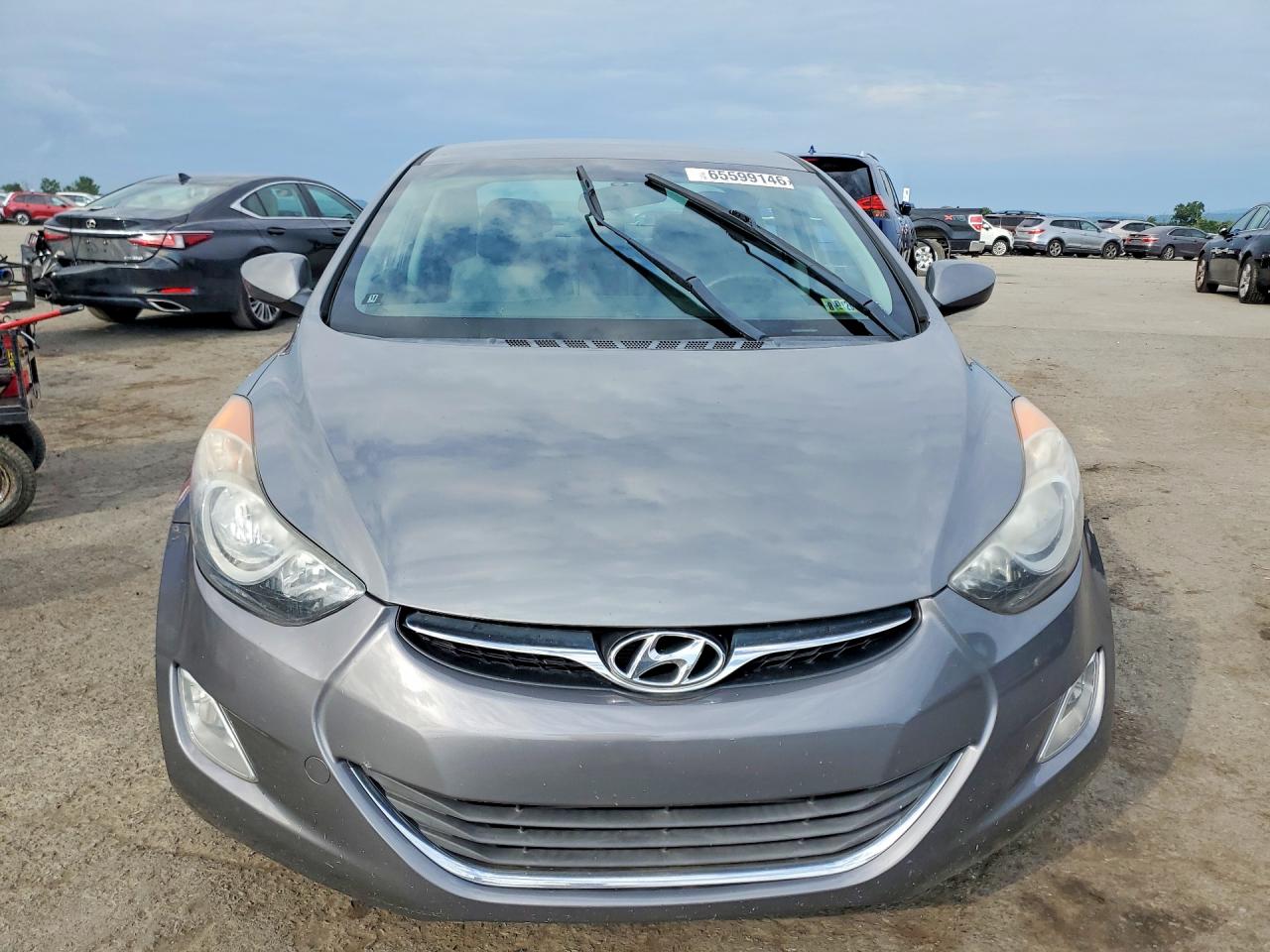 2013 Hyundai Elantra Gls Gray vin: 5NPDH4AEXDH317028