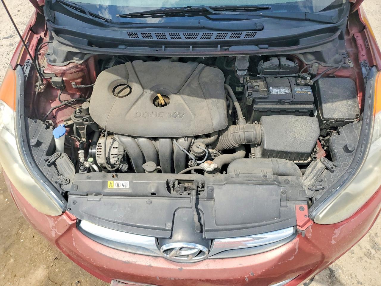 2013 Hyundai Elantra Gls Burgundy vin: 5NPDH4AEXDH318471