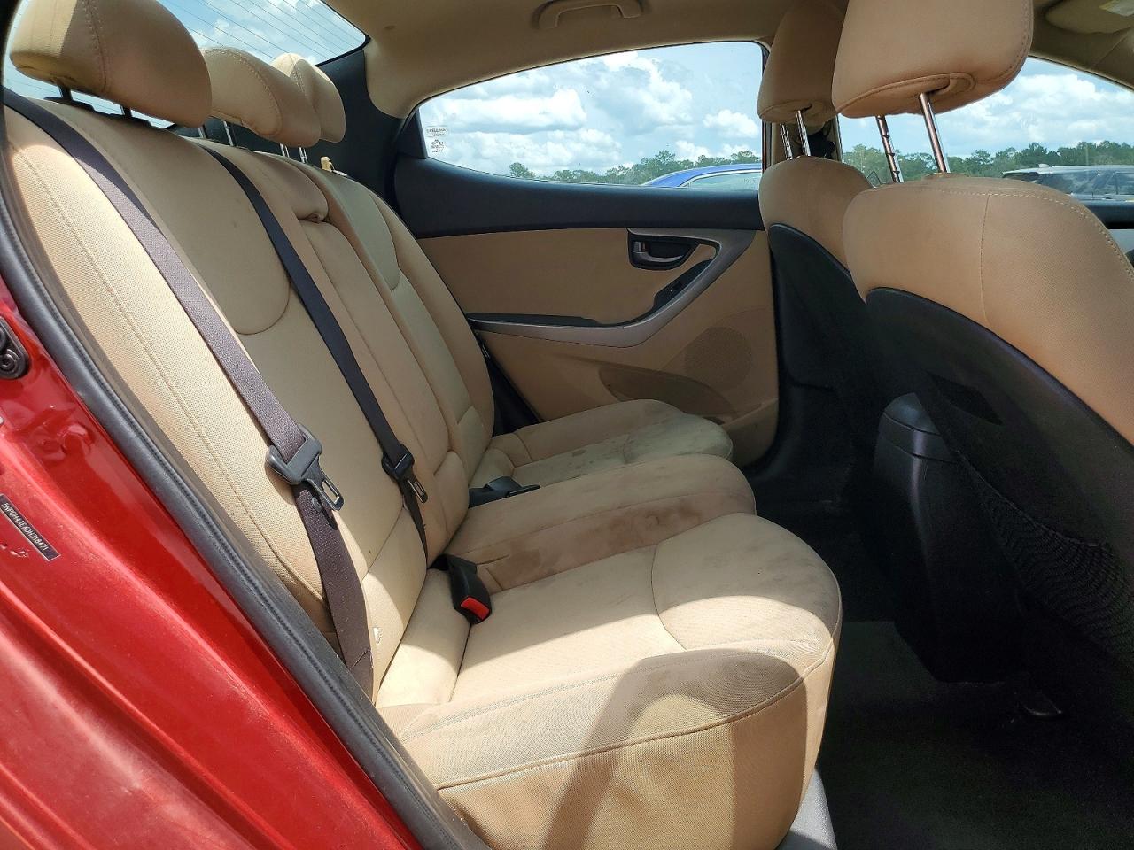 2013 Hyundai Elantra Gls Burgundy vin: 5NPDH4AEXDH318471