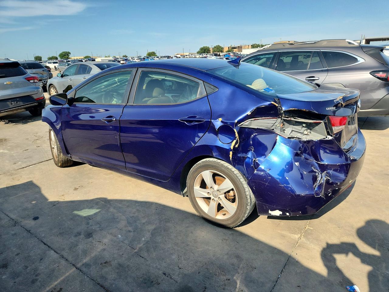 2013 Hyundai Elantra Gls Blue vin: 5NPDH4AEXDH320513