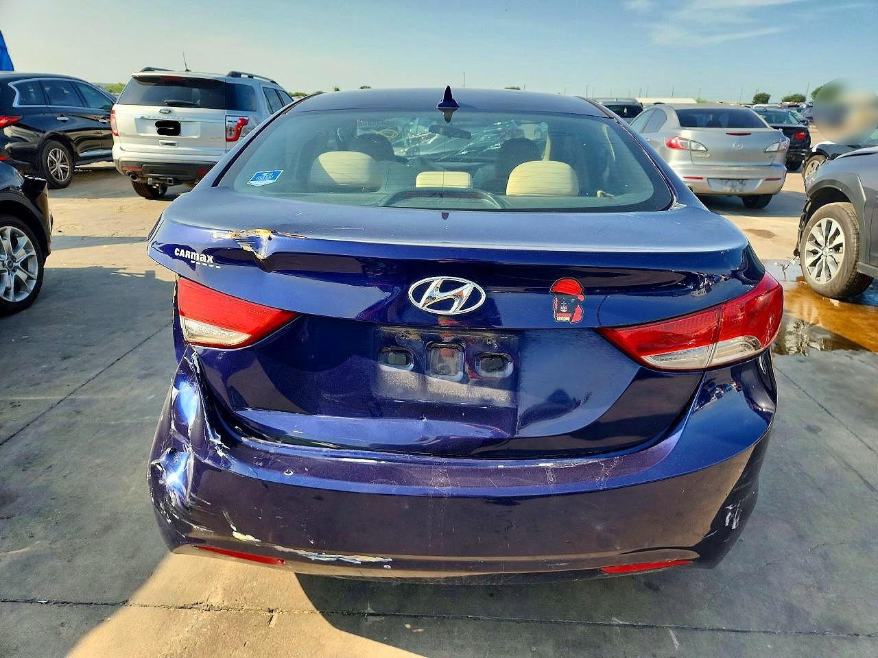2013 Hyundai Elantra Gls Blue vin: 5NPDH4AEXDH320513