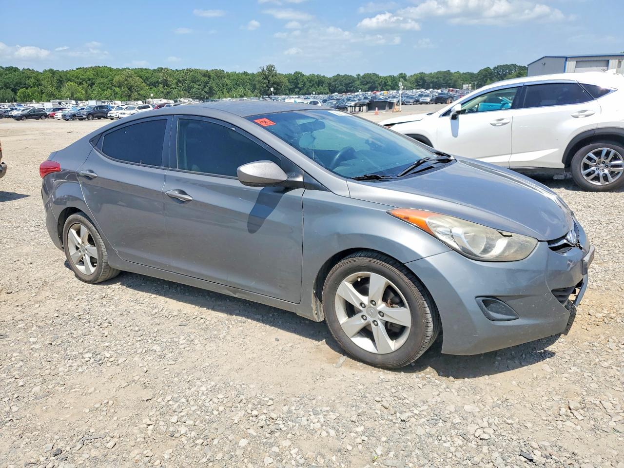2013 Hyundai Elantra Gls Gray vin: 5NPDH4AEXDH326022
