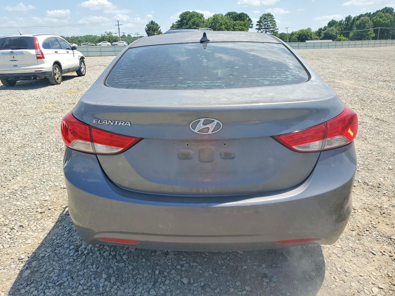 2013 Hyundai Elantra Gls Gray vin: 5NPDH4AEXDH326022