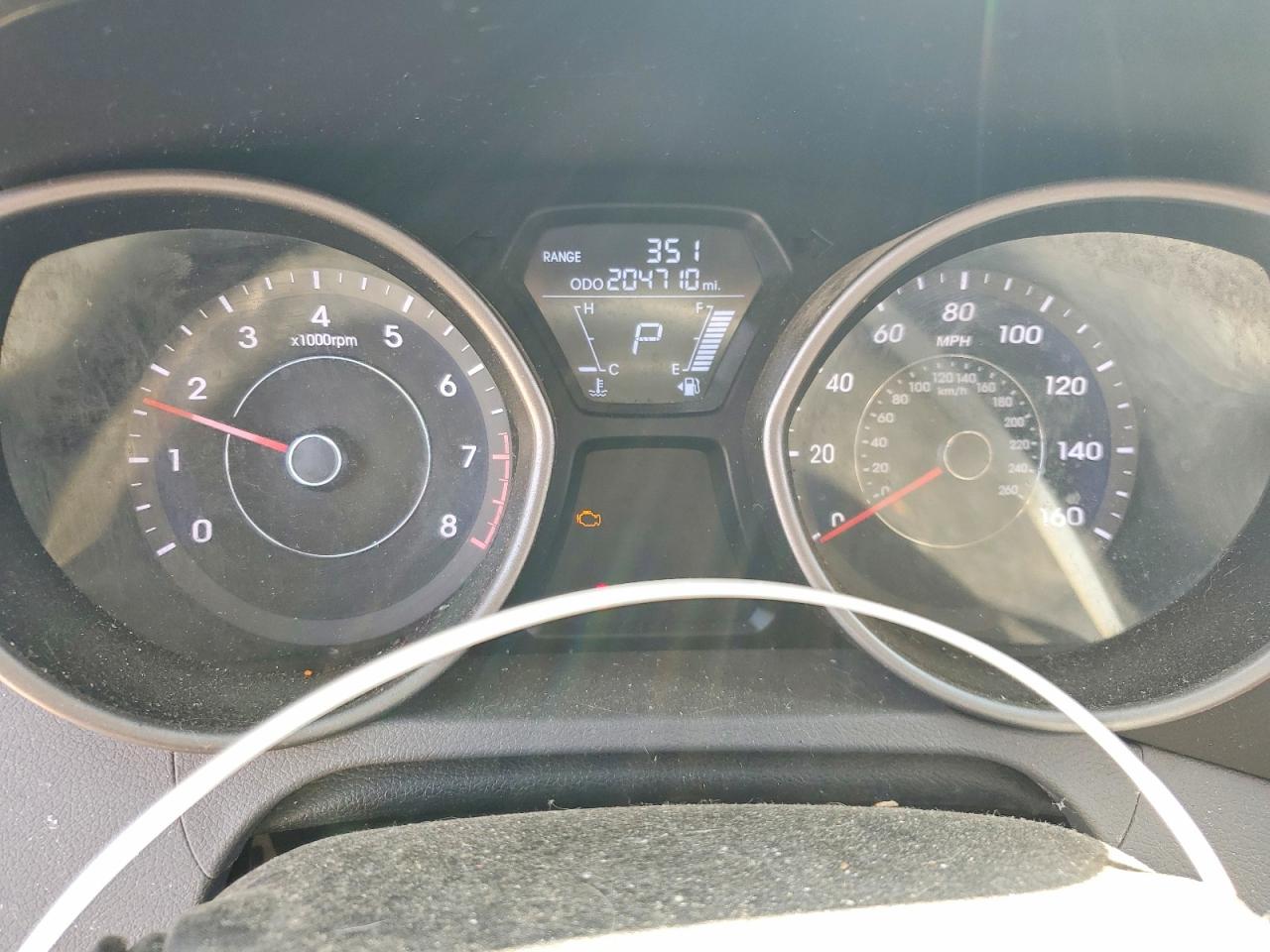 2013 Hyundai Elantra Gls Gray vin: 5NPDH4AEXDH326022