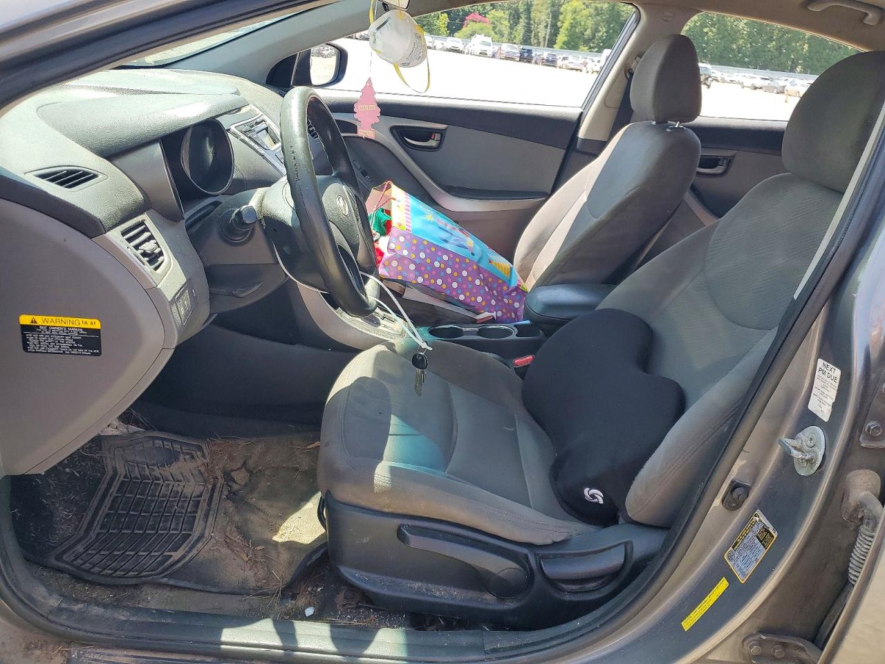 2013 Hyundai Elantra Gls Gray vin: 5NPDH4AEXDH326022