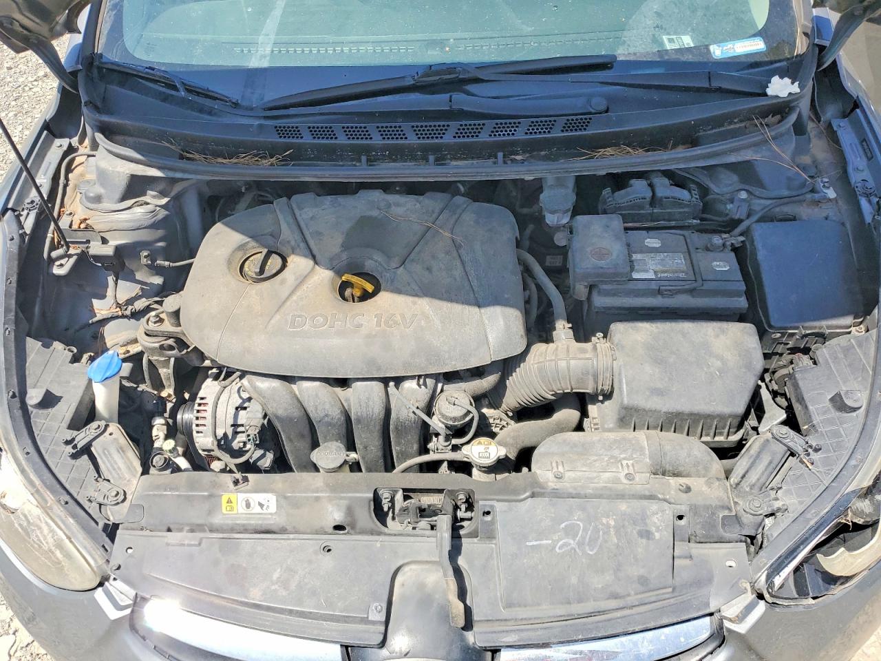 2013 Hyundai Elantra Gls Gray vin: 5NPDH4AEXDH326022