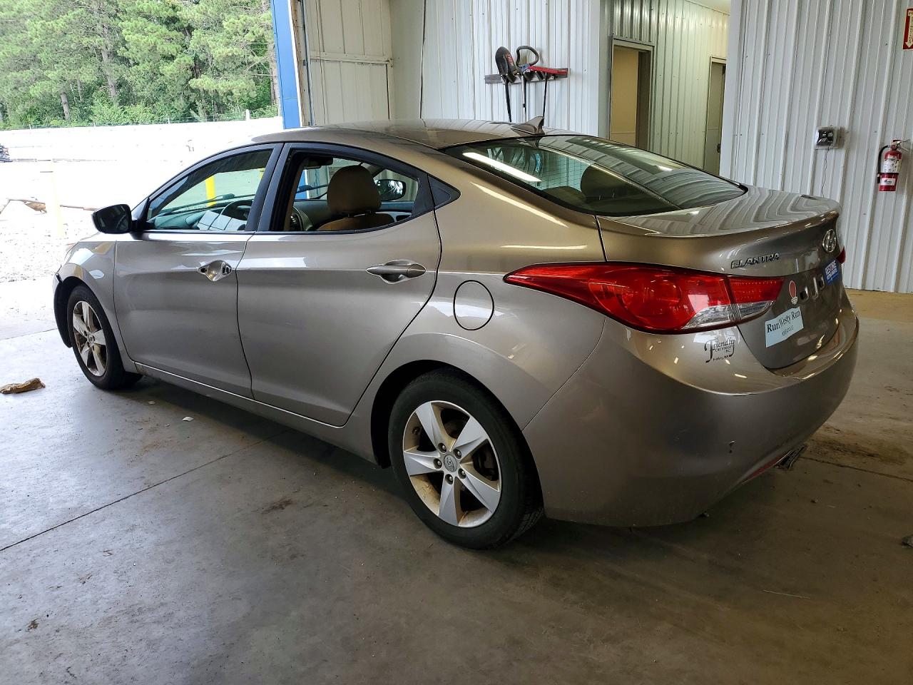 2013 Hyundai Elantra Gls Gray vin: 5NPDH4AEXDH327817
