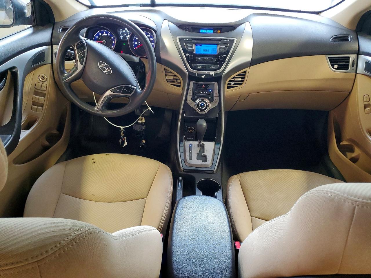 2013 Hyundai Elantra Gls Gray vin: 5NPDH4AEXDH327817