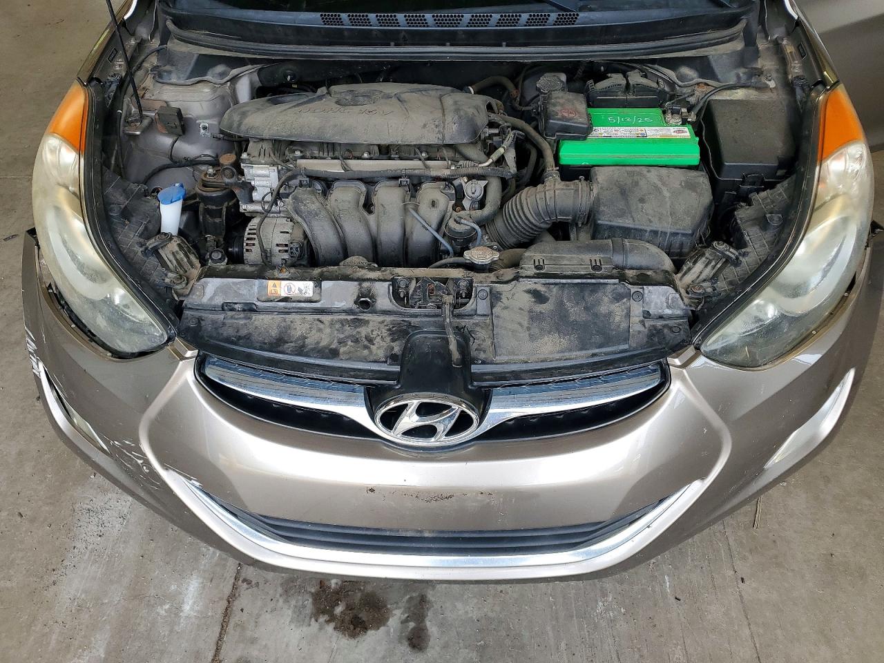 2013 Hyundai Elantra Gls Gray vin: 5NPDH4AEXDH327817