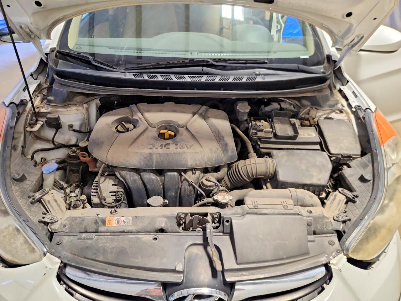 2013 Hyundai Elantra Gls White vin: 5NPDH4AEXDH332970