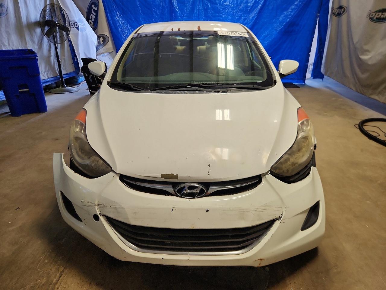 2013 Hyundai Elantra Gls White vin: 5NPDH4AEXDH332970