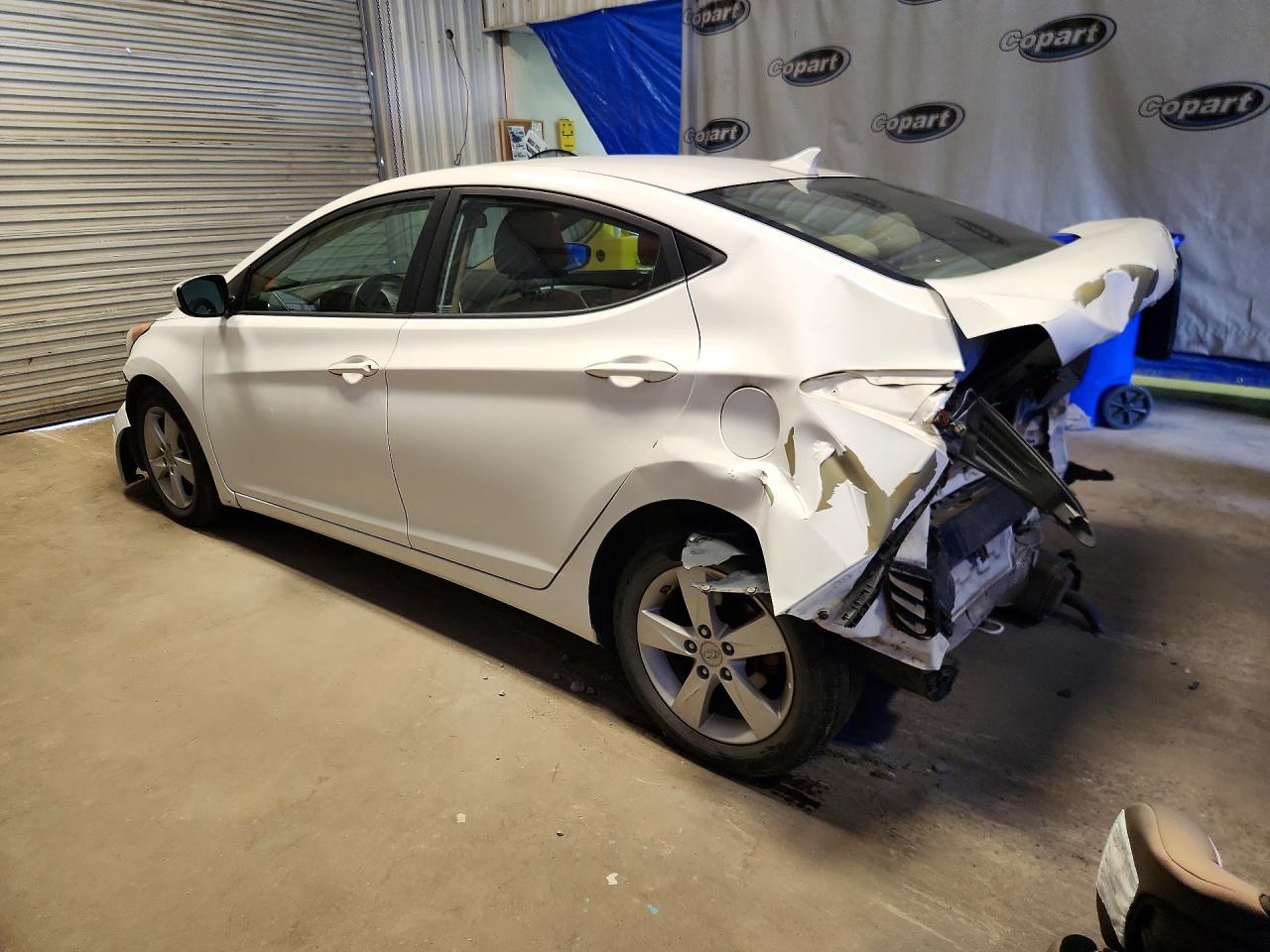 2013 Hyundai Elantra Gls White vin: 5NPDH4AEXDH332970