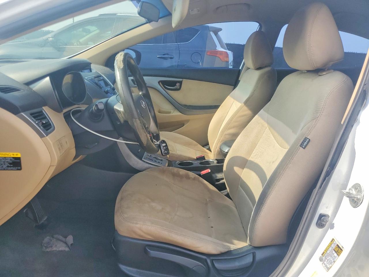 2013 Hyundai Elantra Gls White vin: 5NPDH4AEXDH333715