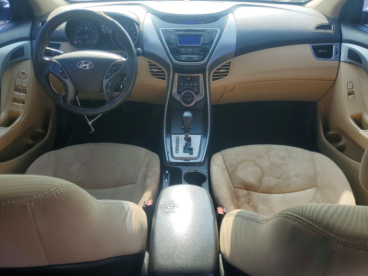 2013 Hyundai Elantra Gls White vin: 5NPDH4AEXDH333715