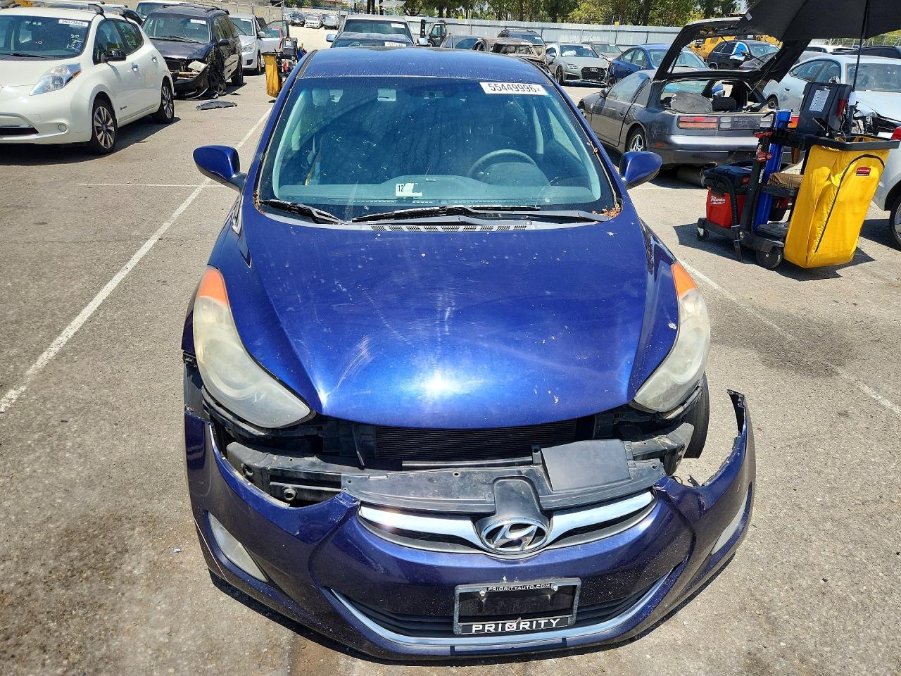 2013 Hyundai Elantra Gls Blue vin: 5NPDH4AEXDH336758