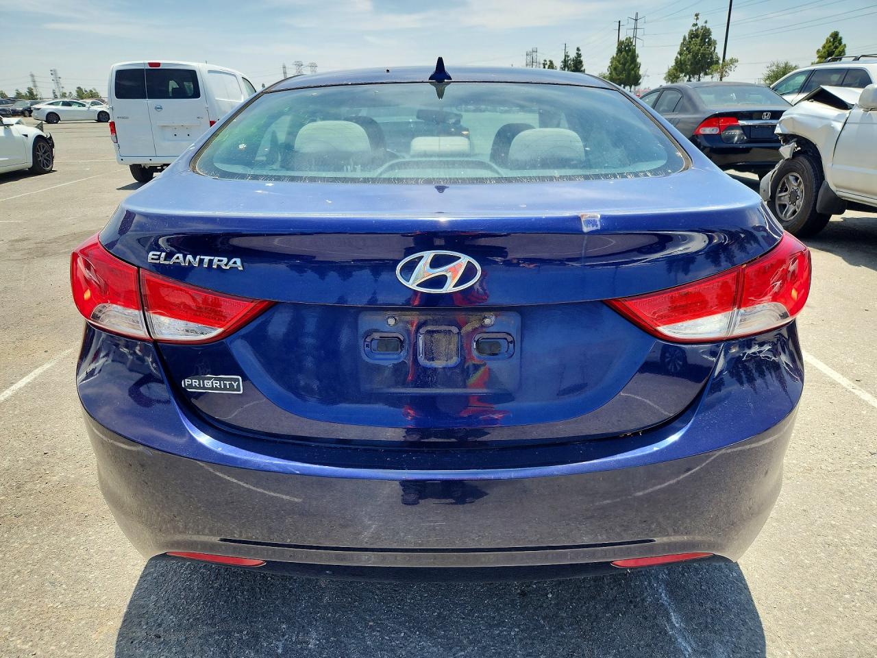 2013 Hyundai Elantra Gls Blue vin: 5NPDH4AEXDH336758