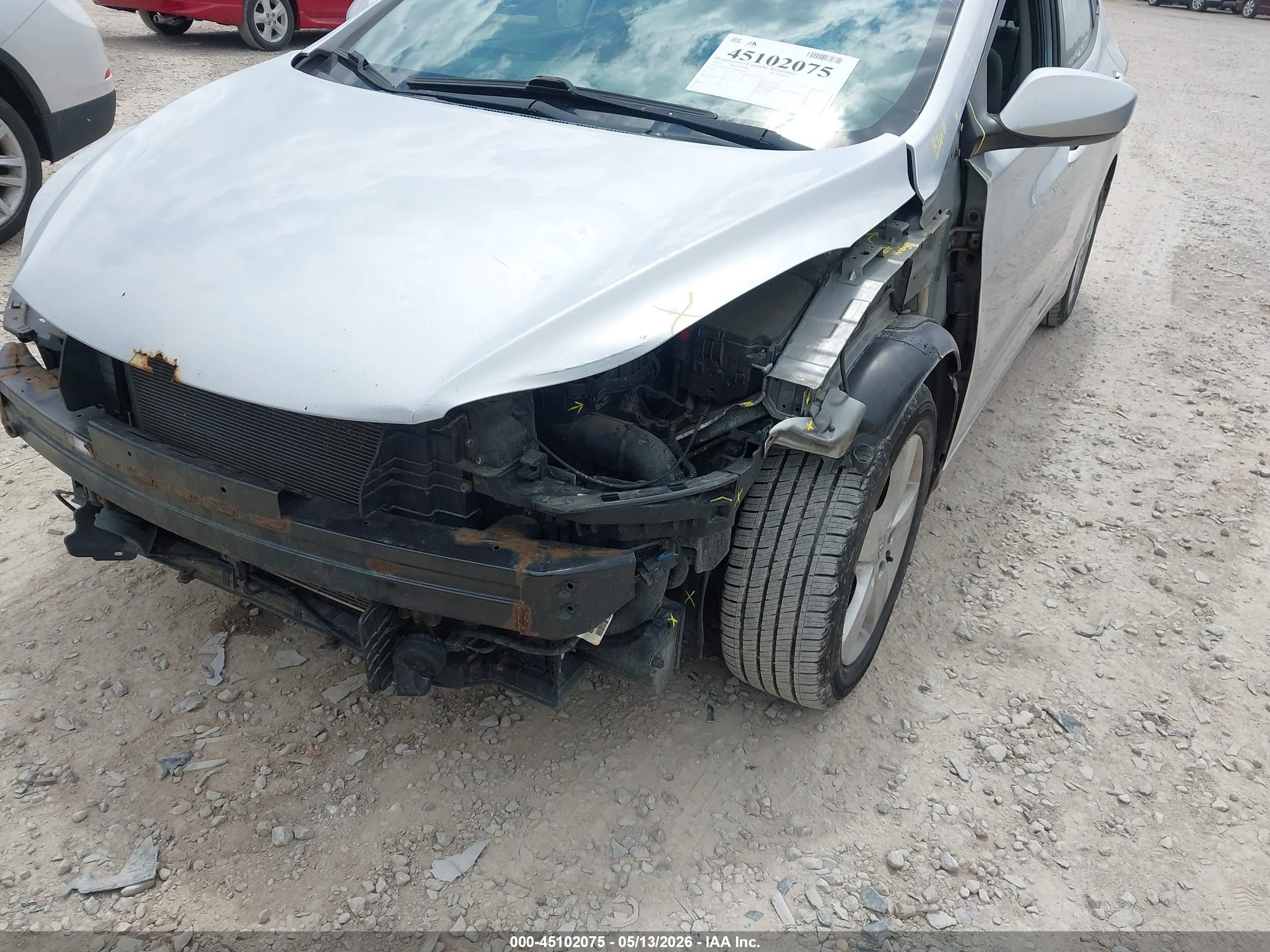 2013 Hyundai Elantra Gls Silver vin: 5NPDH4AEXDH342012