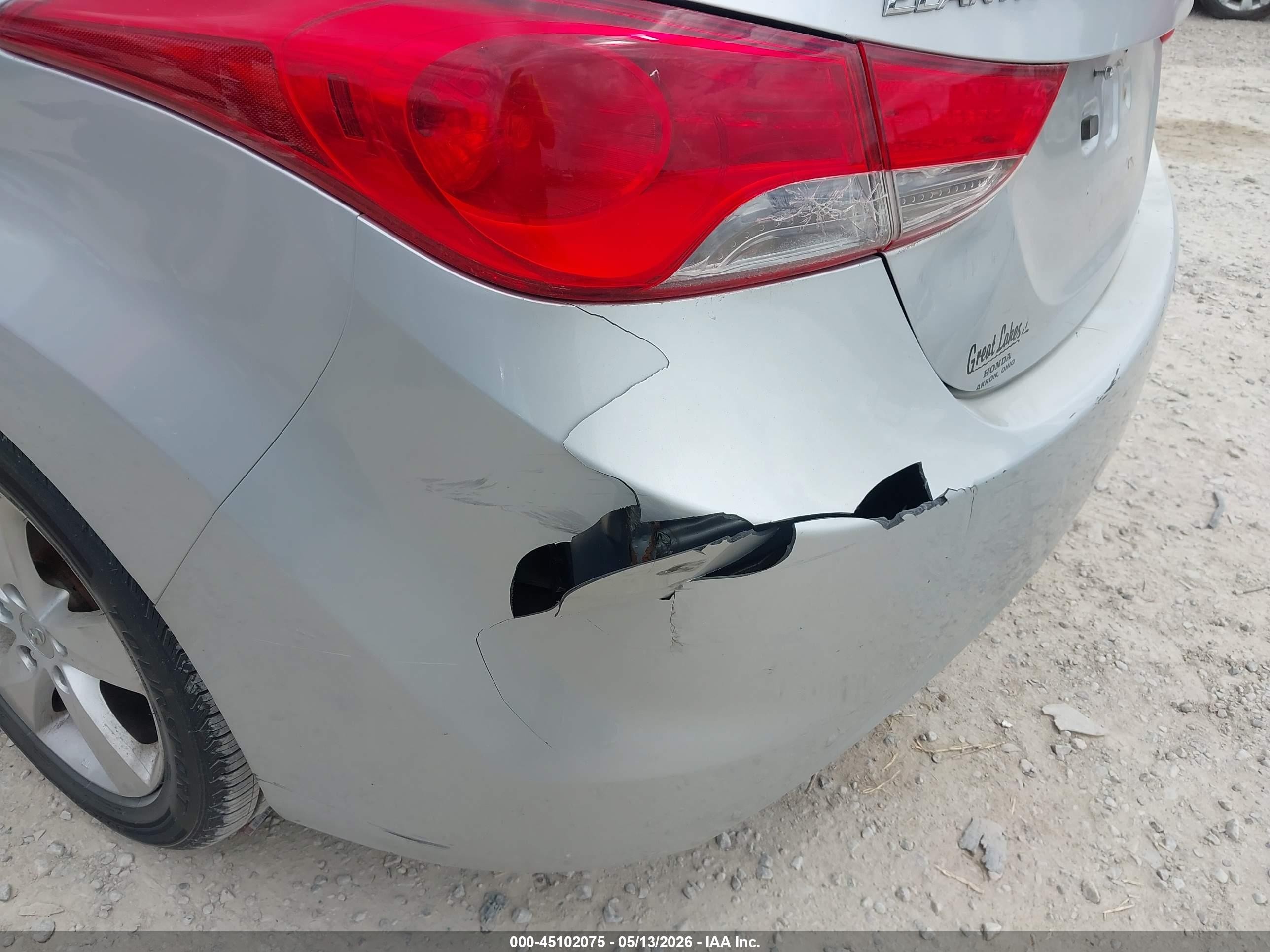 2013 Hyundai Elantra Gls Silver vin: 5NPDH4AEXDH342012