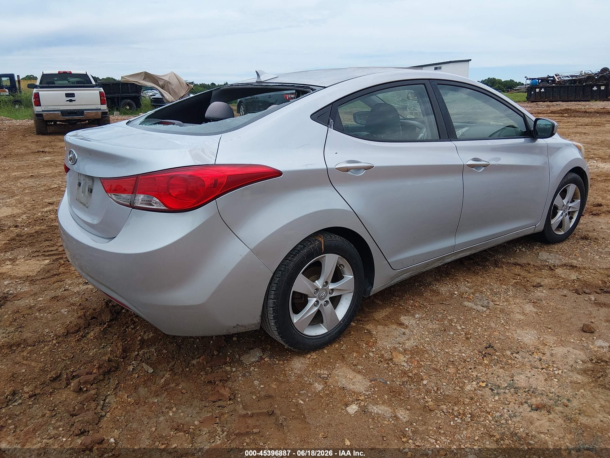 2013 Hyundai Elantra Gls Silver vin: 5NPDH4AEXDH347291