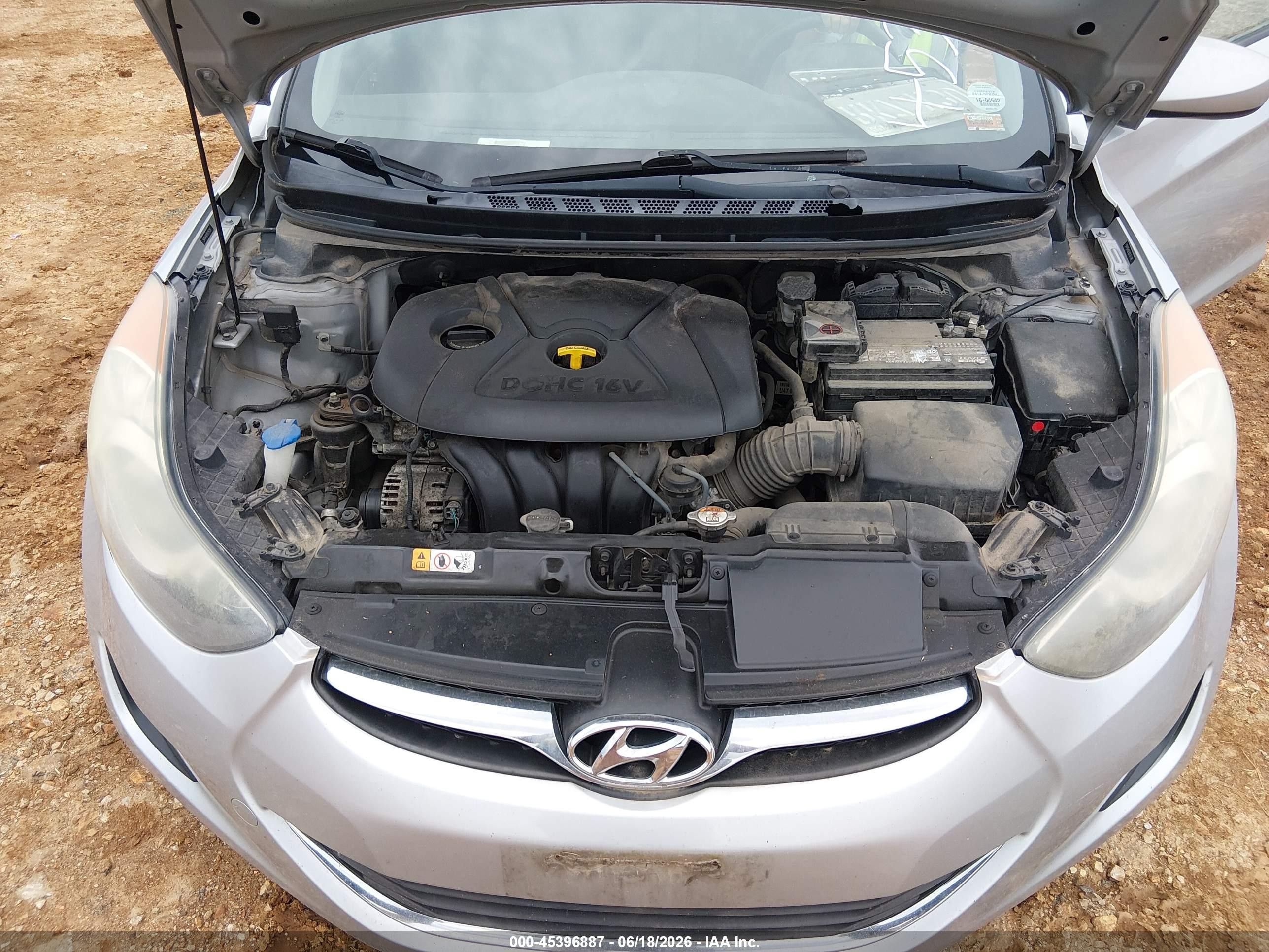 2013 Hyundai Elantra Gls Silver vin: 5NPDH4AEXDH347291