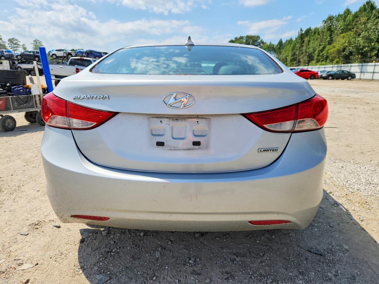 2013 Hyundai Elantra Limited Silver vin: 5NPDH4AEXDH347307