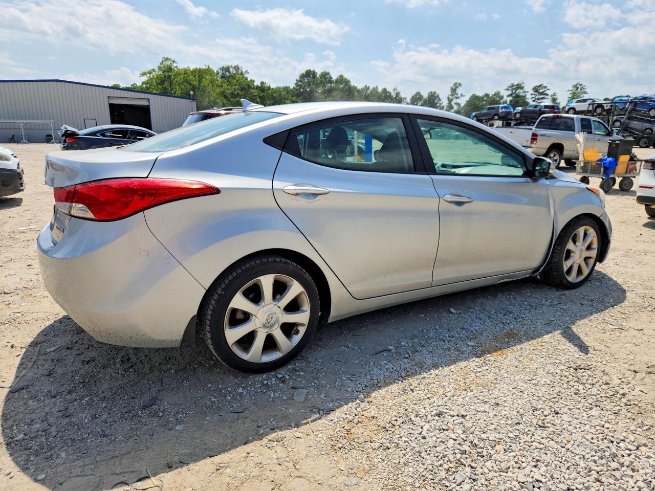 2013 Hyundai Elantra Limited Silver vin: 5NPDH4AEXDH347307