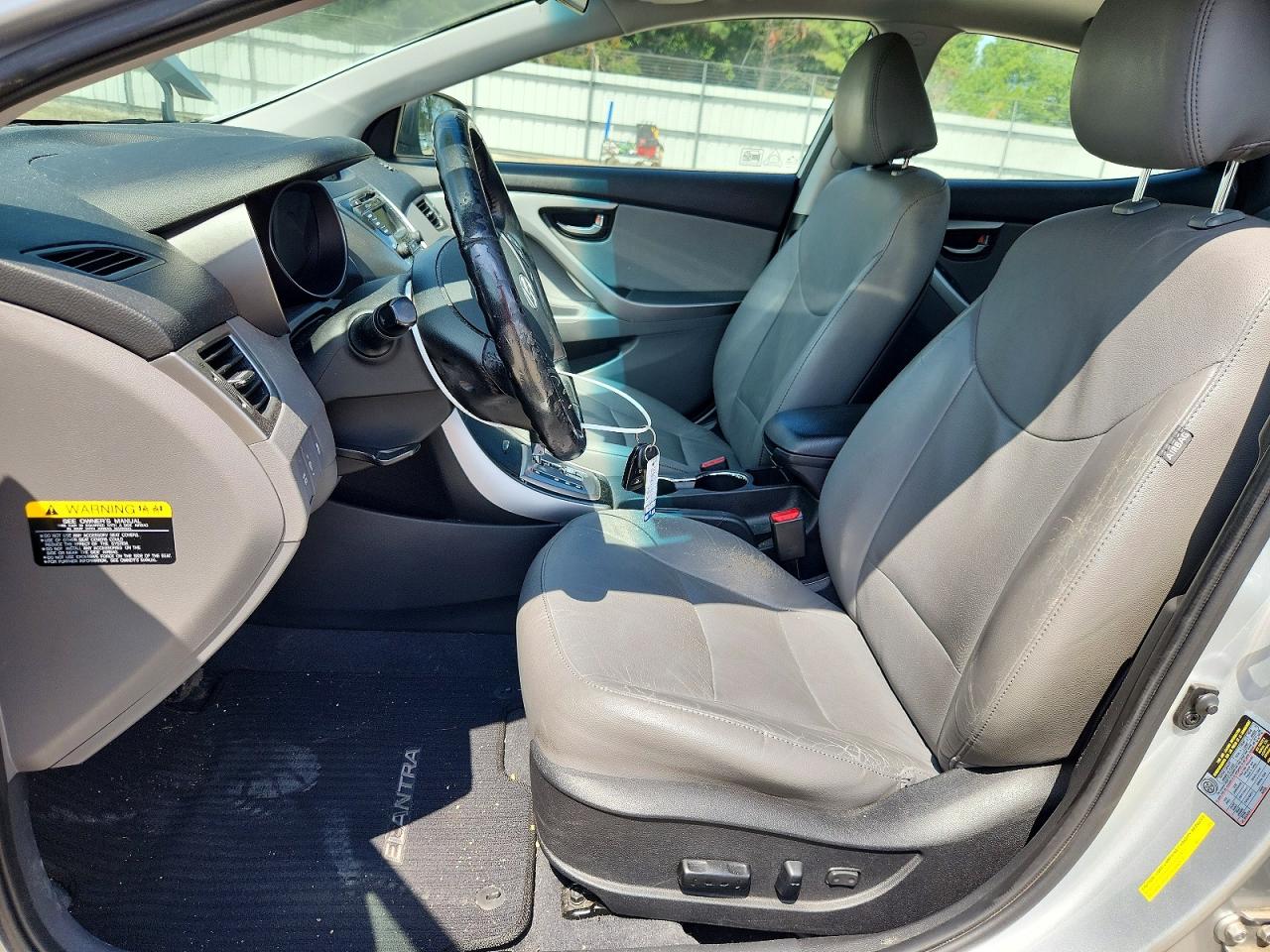 2013 Hyundai Elantra Limited Silver vin: 5NPDH4AEXDH347307
