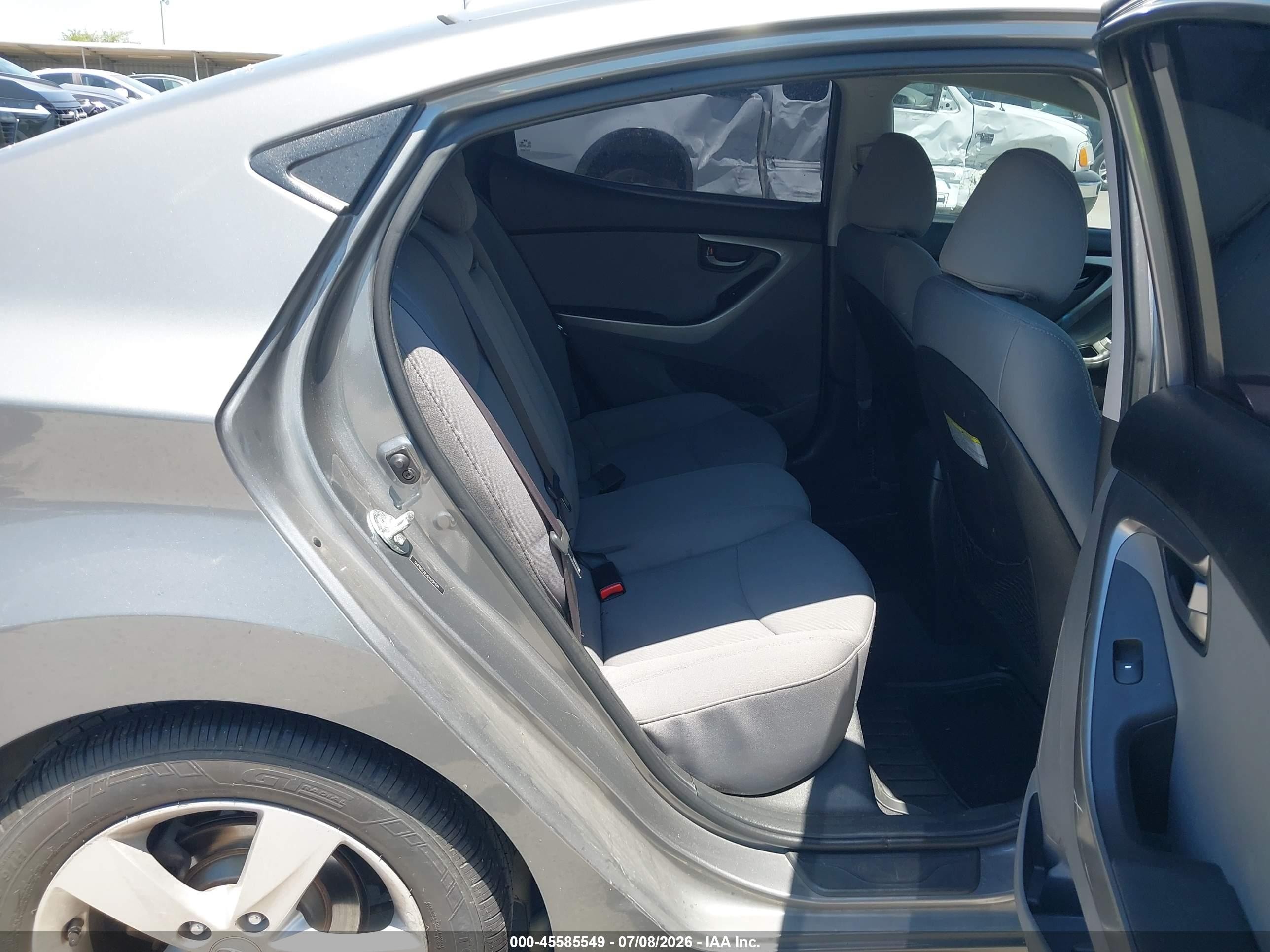 2013 Hyundai Elantra Gls Gray vin: 5NPDH4AEXDH351941