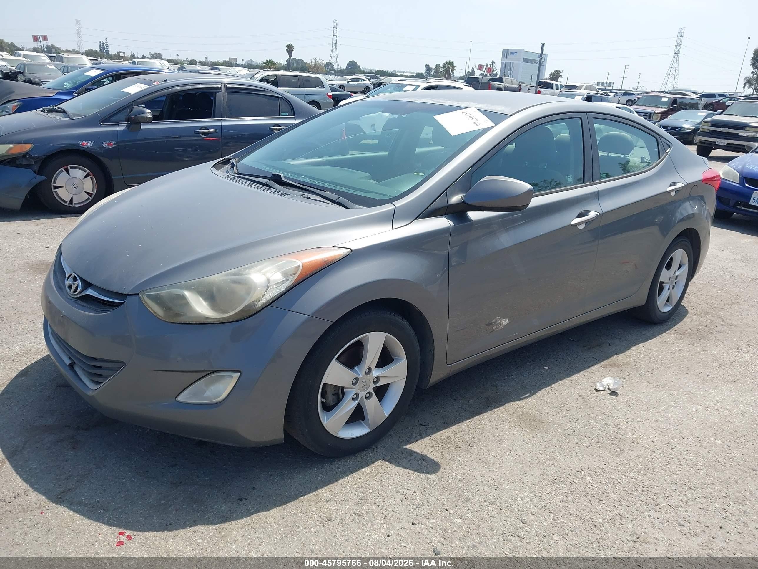 2013 Hyundai Elantra Gls Серый vin: 5NPDH4AEXDH352412