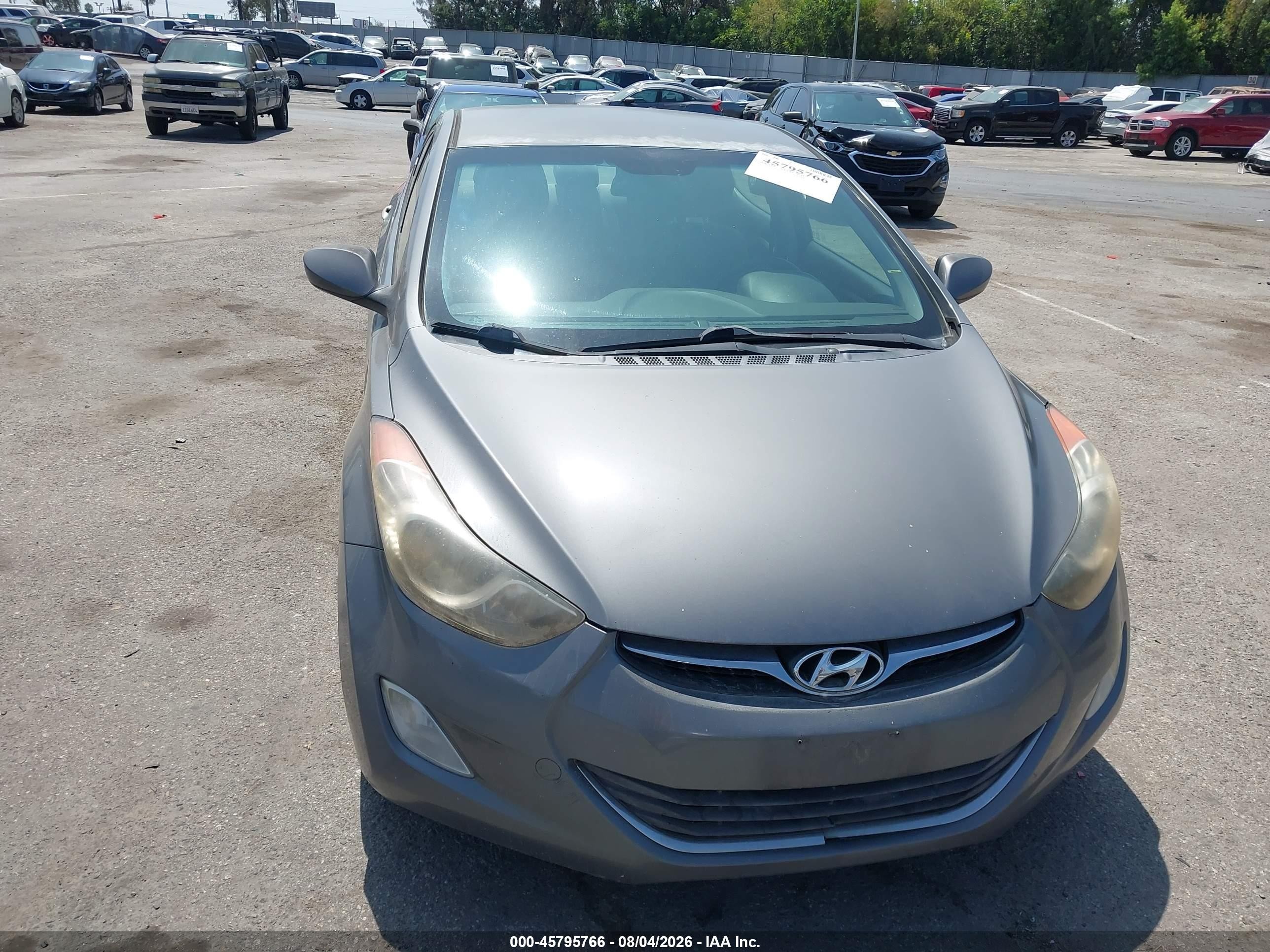 2013 Hyundai Elantra Gls Серый vin: 5NPDH4AEXDH352412