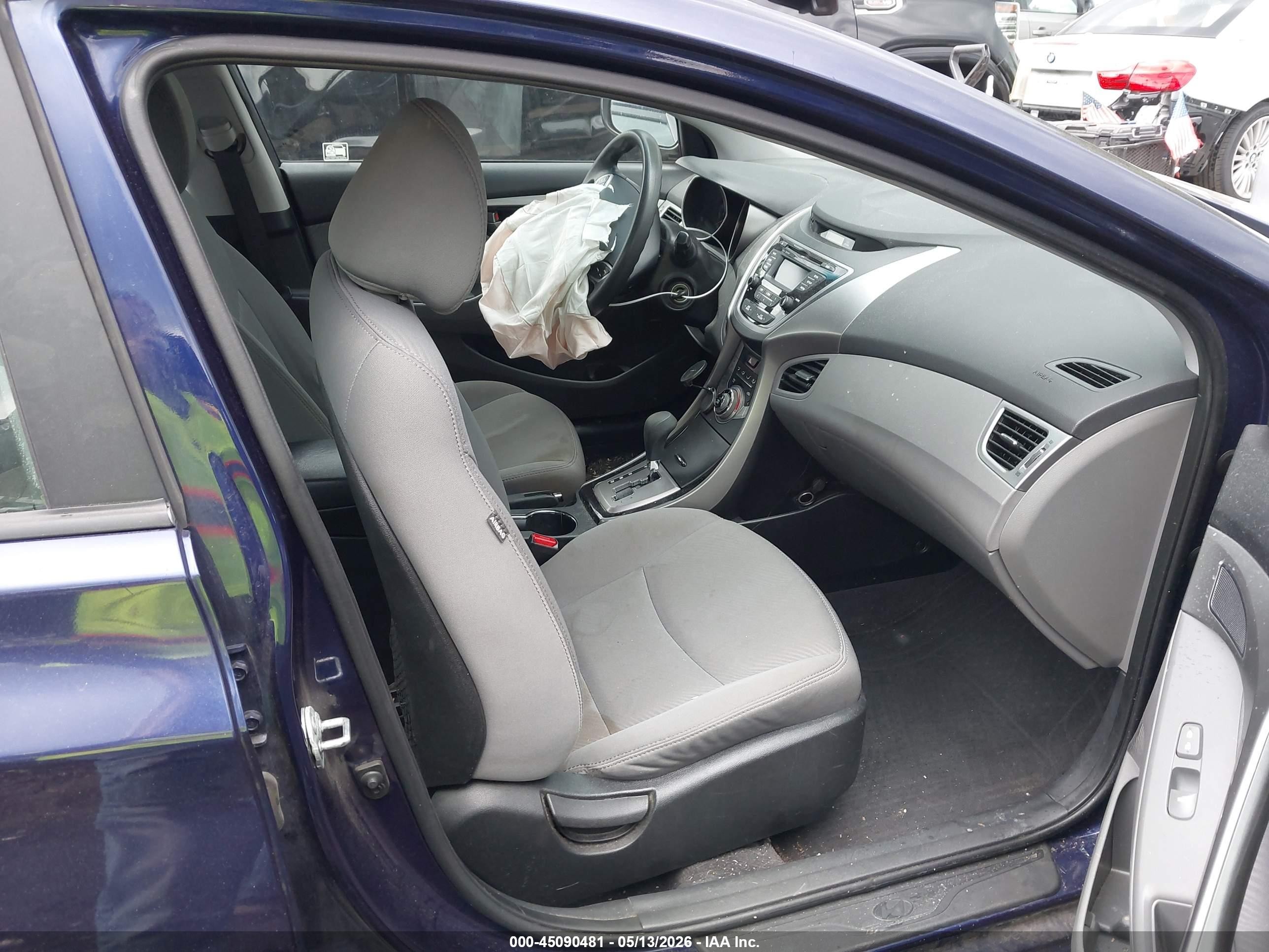 2013 Hyundai Elantra Gls Blue vin: 5NPDH4AEXDH356718