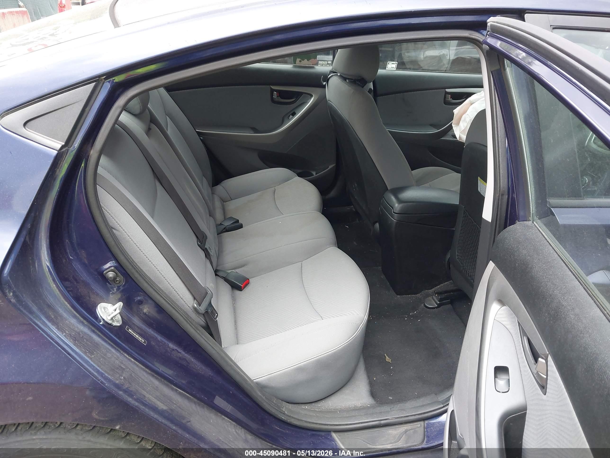 2013 Hyundai Elantra Gls Blue vin: 5NPDH4AEXDH356718