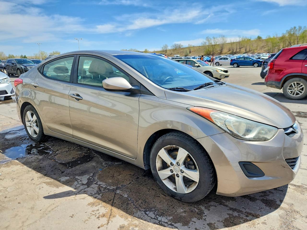 2013 Hyundai Elantra Gls Желто-коричневый vin: 5NPDH4AEXDH362910