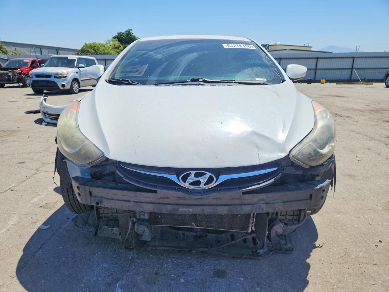 2013 Hyundai Elantra Gls White vin: 5NPDH4AEXDH363345