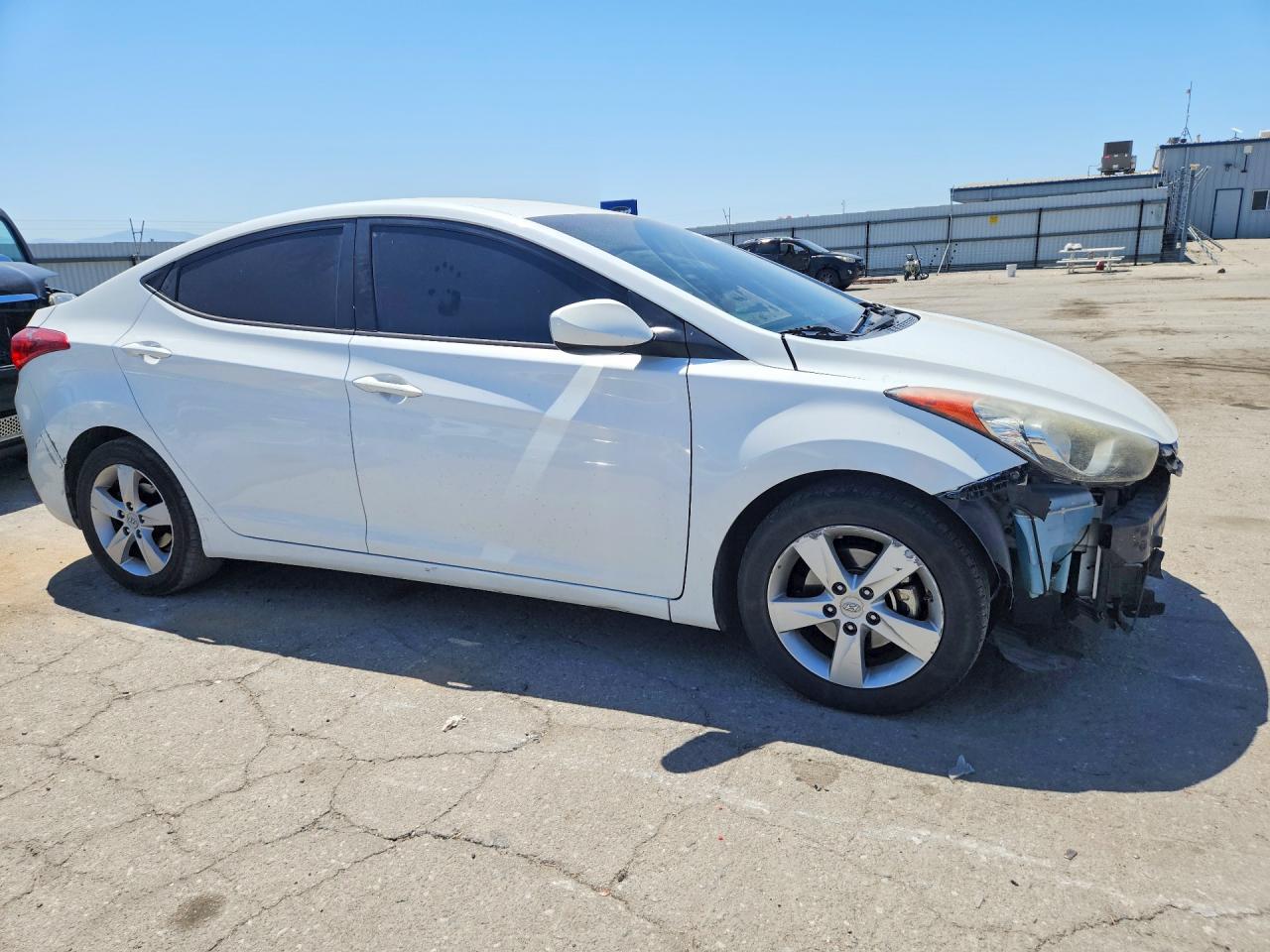 2013 Hyundai Elantra Gls White vin: 5NPDH4AEXDH363345