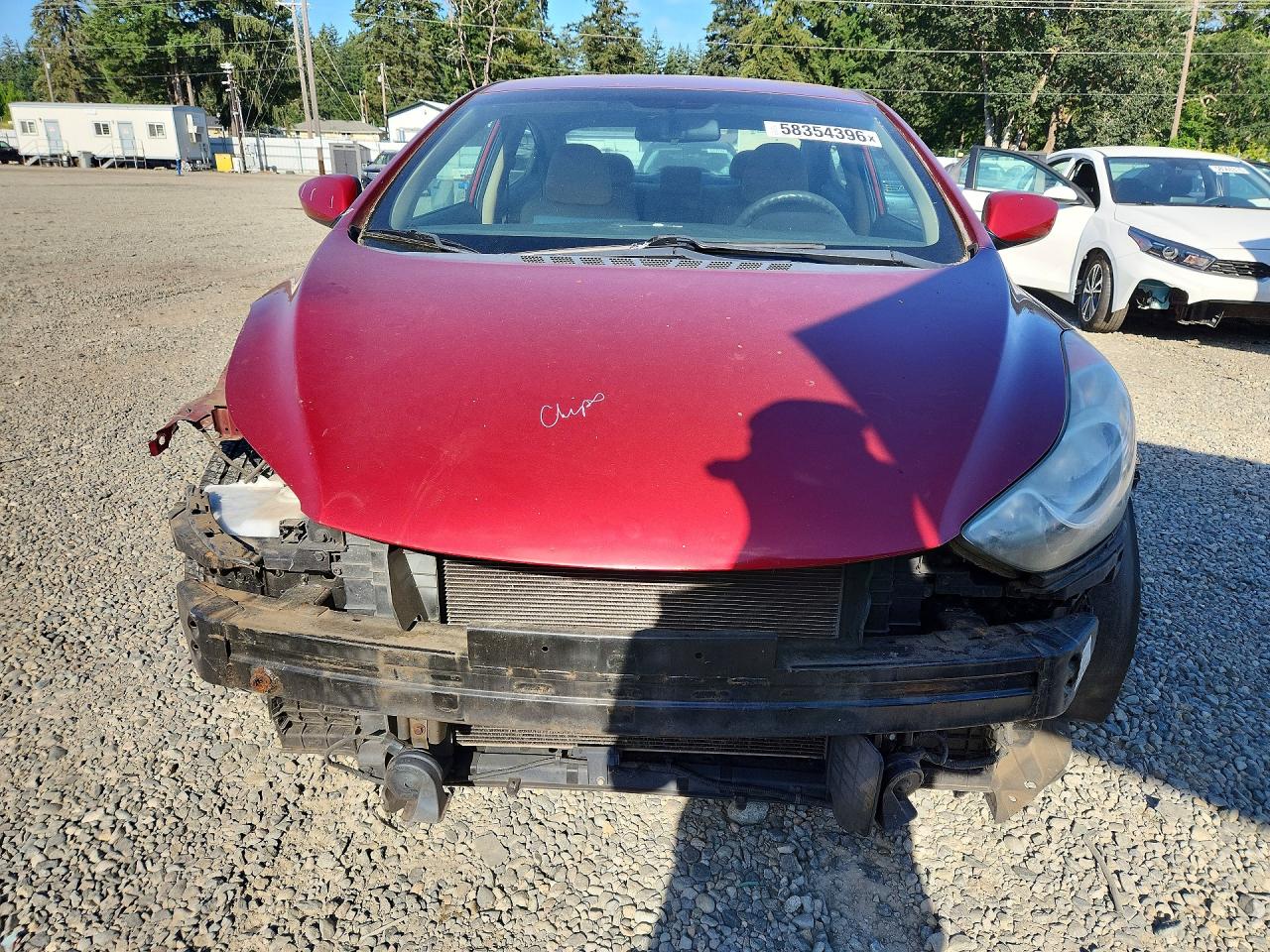 2013 Hyundai Elantra Gls Burgundy vin: 5NPDH4AEXDH365502