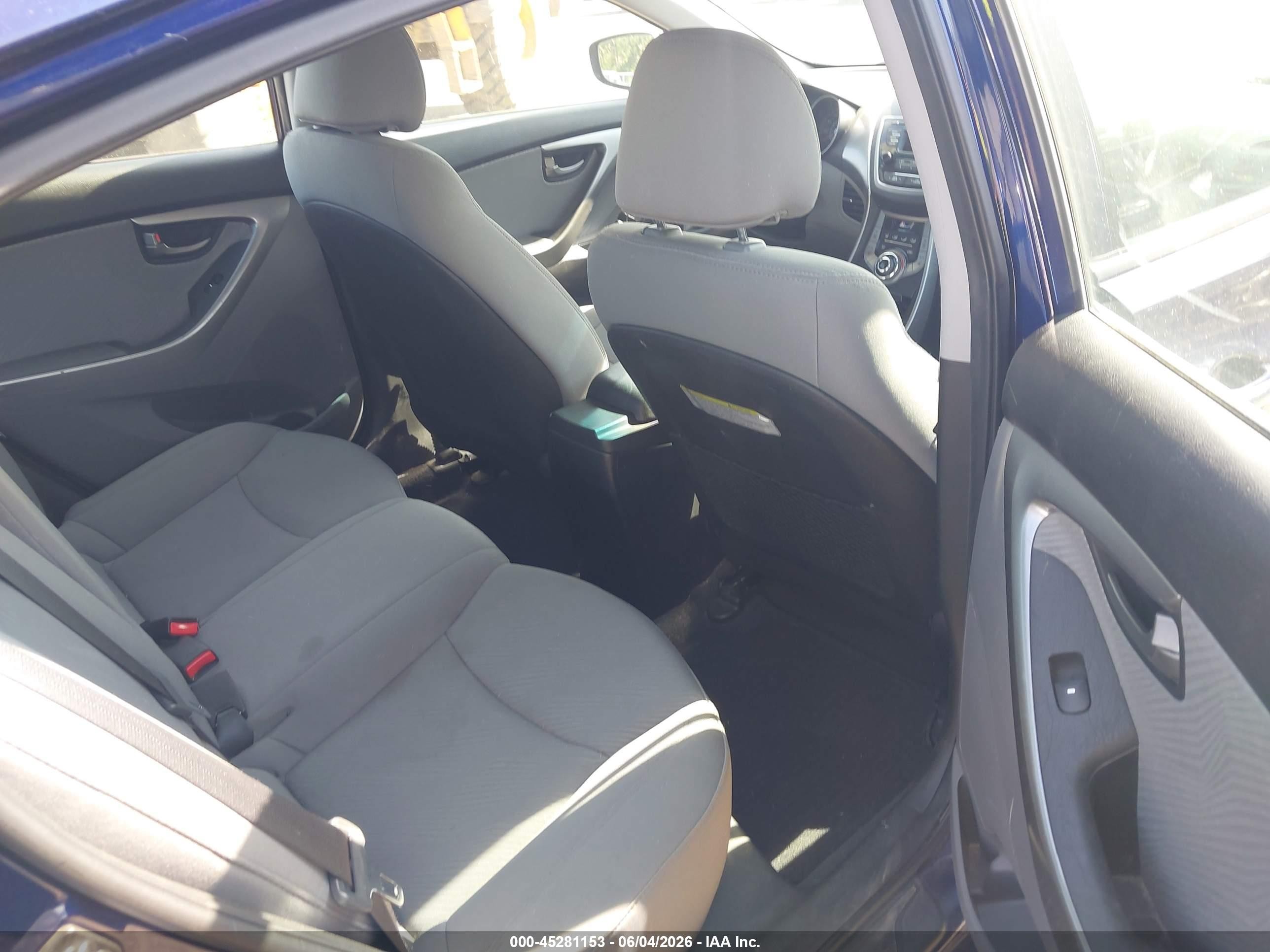 2013 Hyundai Elantra Gls Blue vin: 5NPDH4AEXDH368903