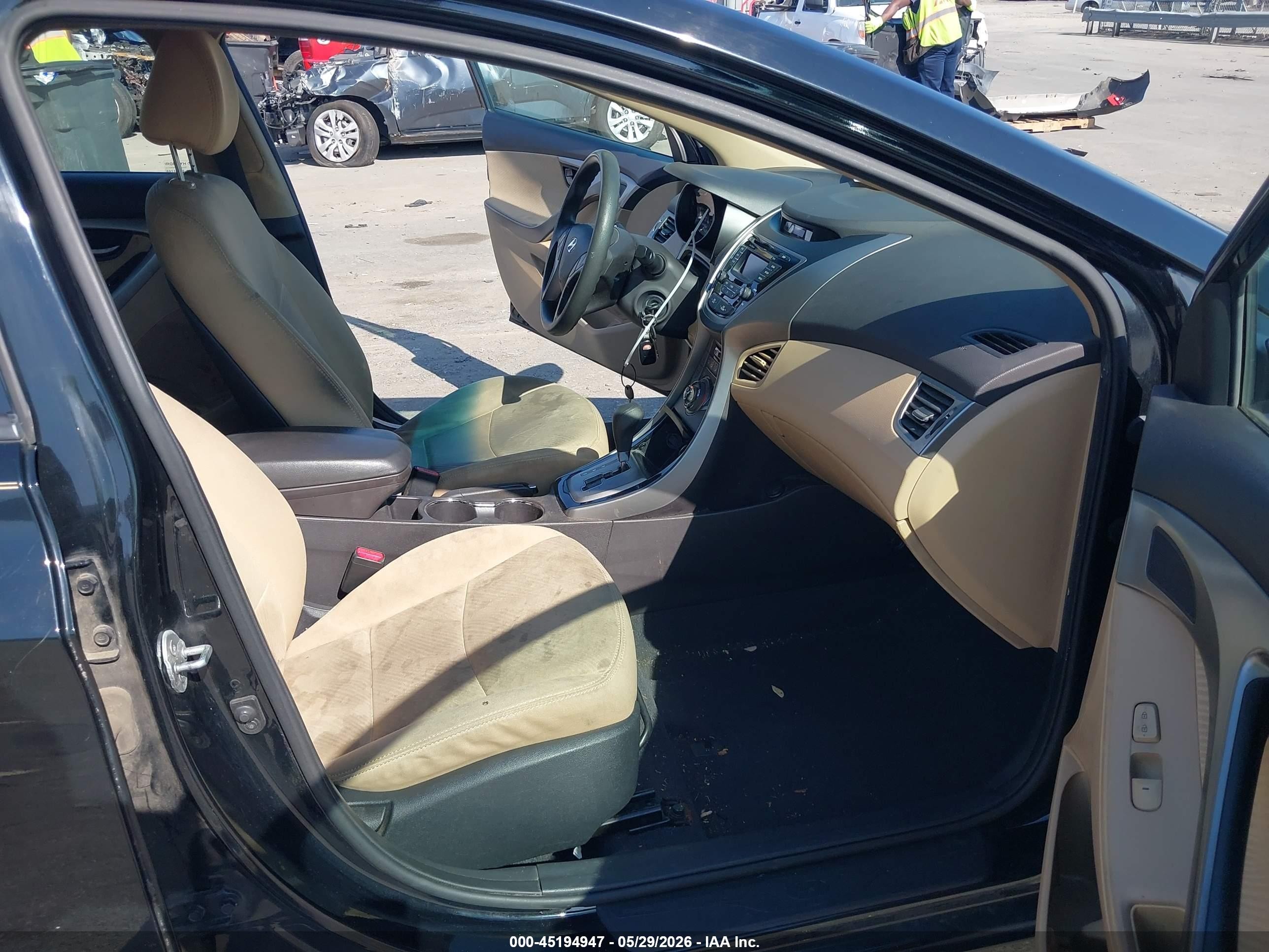 2013 Hyundai Elantra Gls Black vin: 5NPDH4AEXDH369789
