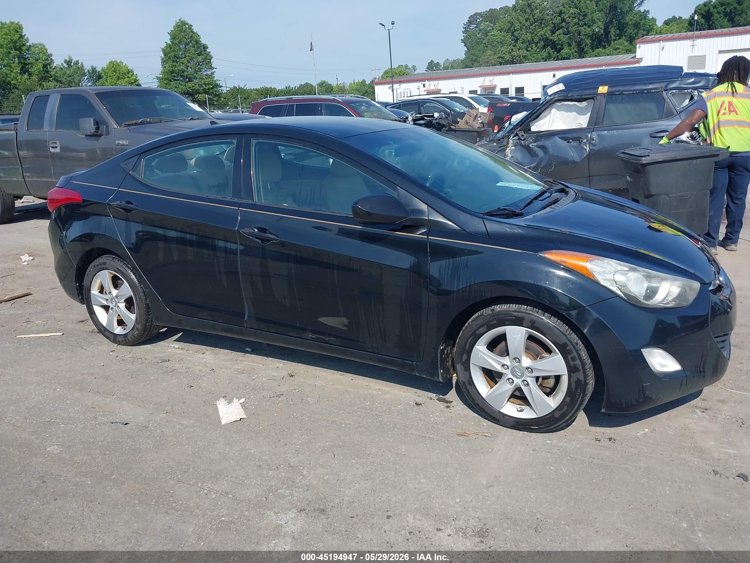 2013 Hyundai Elantra Gls Black vin: 5NPDH4AEXDH369789
