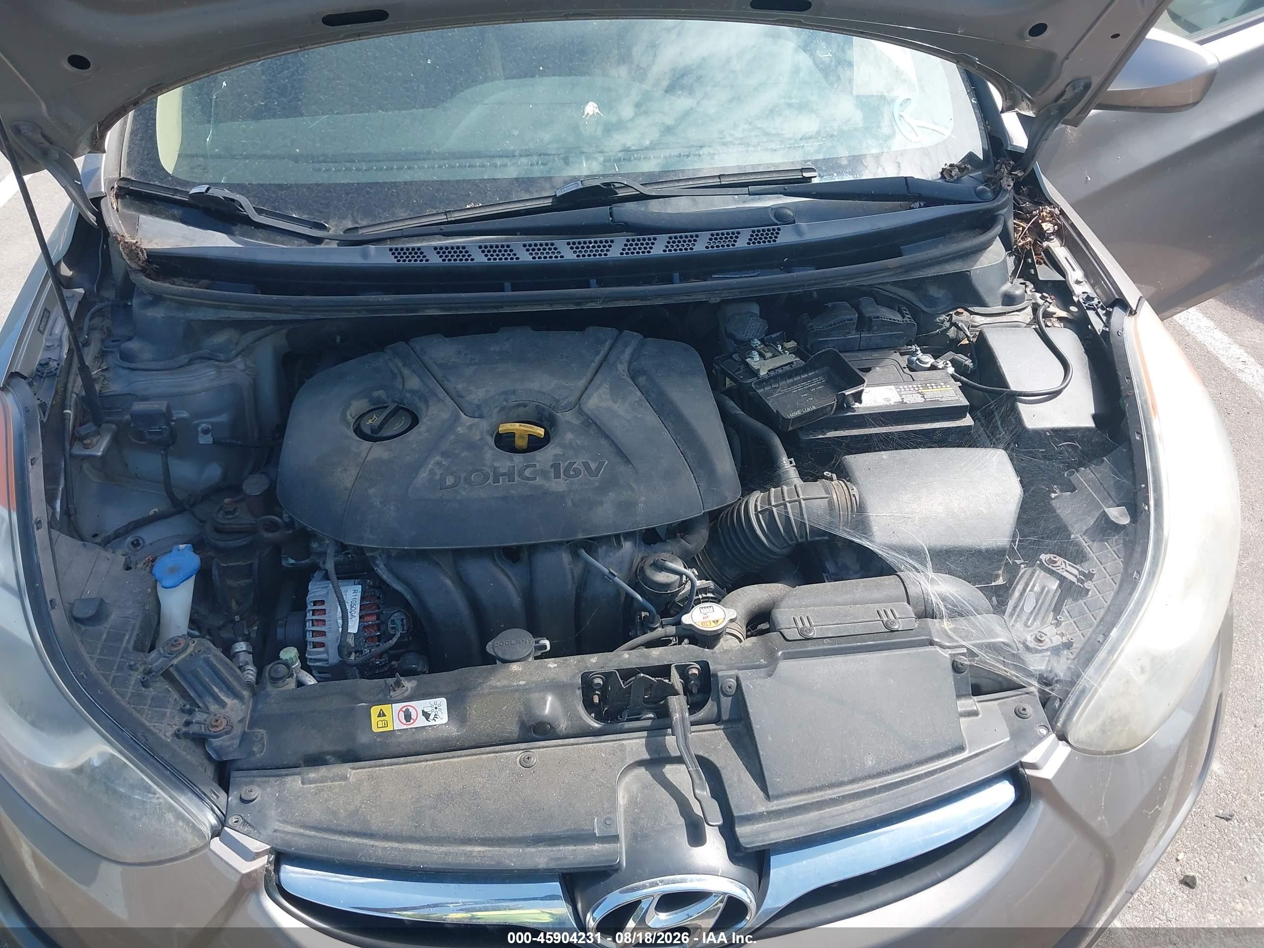 2013 Hyundai Elantra Gls Dark Brown vin: 5NPDH4AEXDH371722